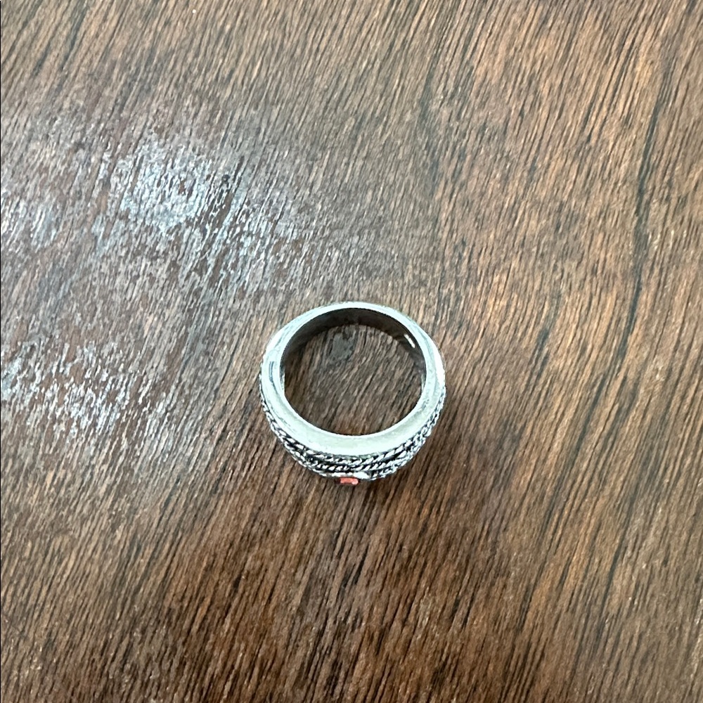 Brighton.  Red, garnet, wide cigar band. Size 8 - Picture 2 of 10